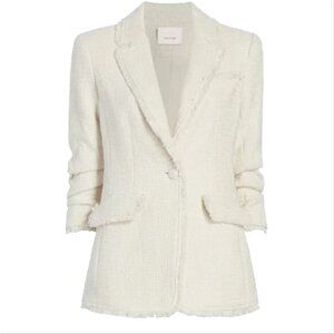 NWT CINQ A SEPT Boucle "Khloe" Blazer size 6